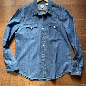 Wrangler pearl snap denim